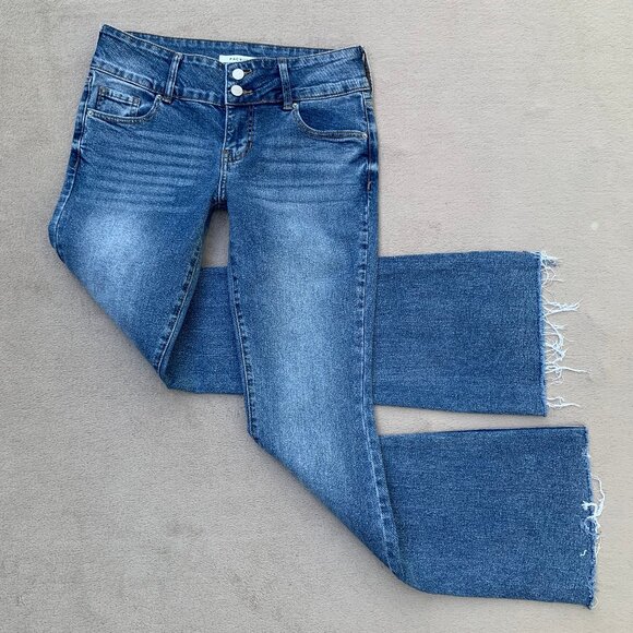 Pacsun Stretch Low Rise Boot 2-Button Jeans Sz27 - Picture 1 of 16